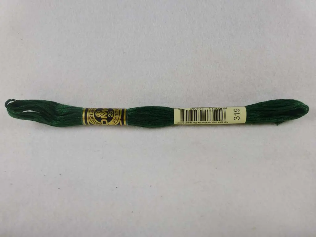 Dmc Floss 319 Very Dark Pistachio Green 1
