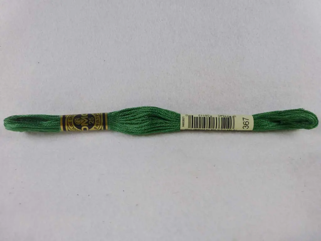 Dmc Floss 367 Dark Pistachio Green 1