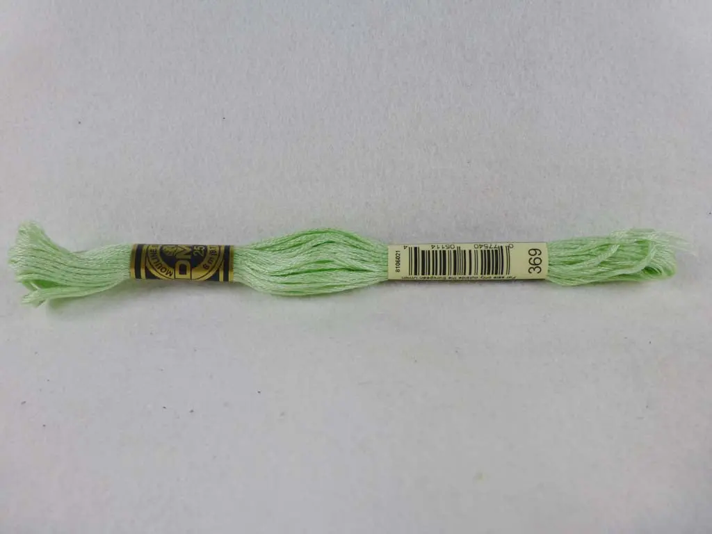 Dmc Floss 369 Very Light Pistachio Green 1