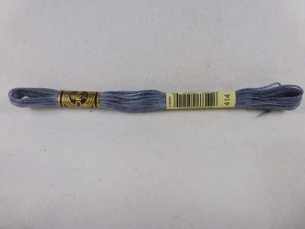 Dmc Floss 414 Dark Steel Gray 1