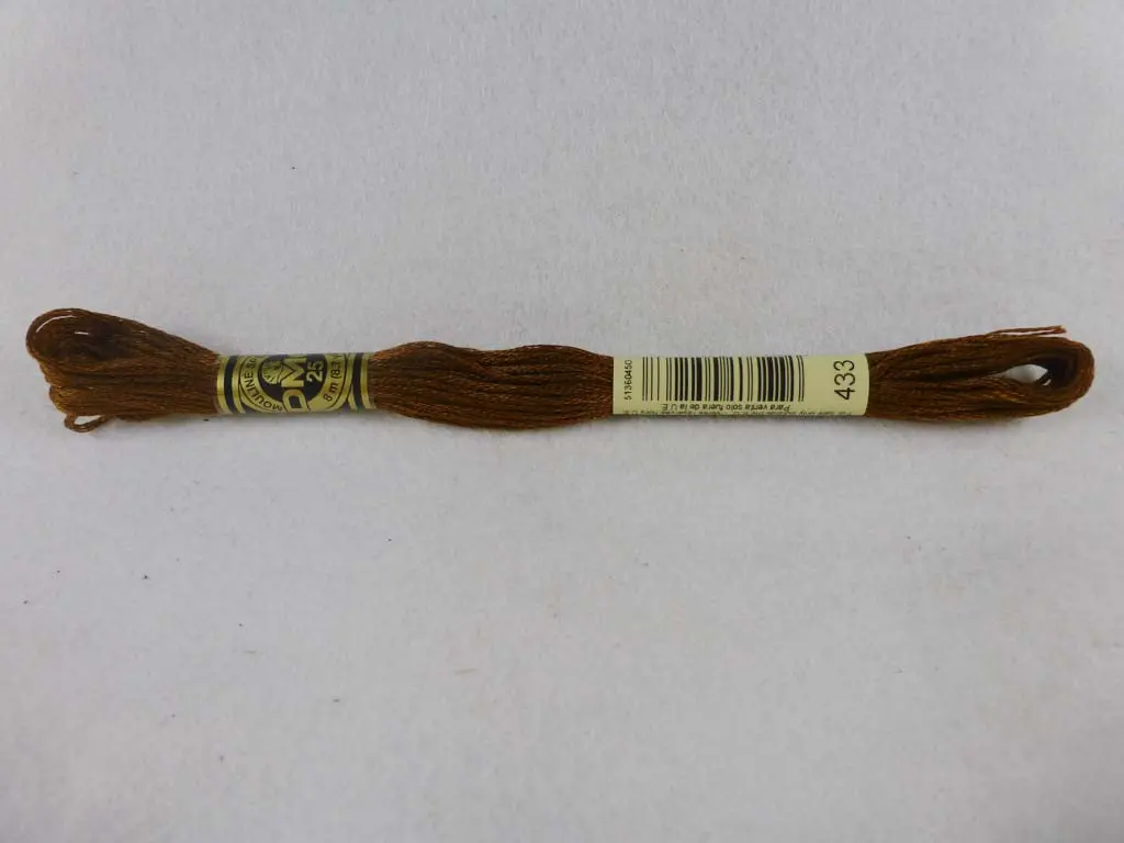 Dmc Floss 433 Medium Brown 1