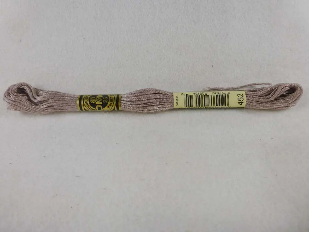 Dmc Floss 452 Medium Shell Gray 1