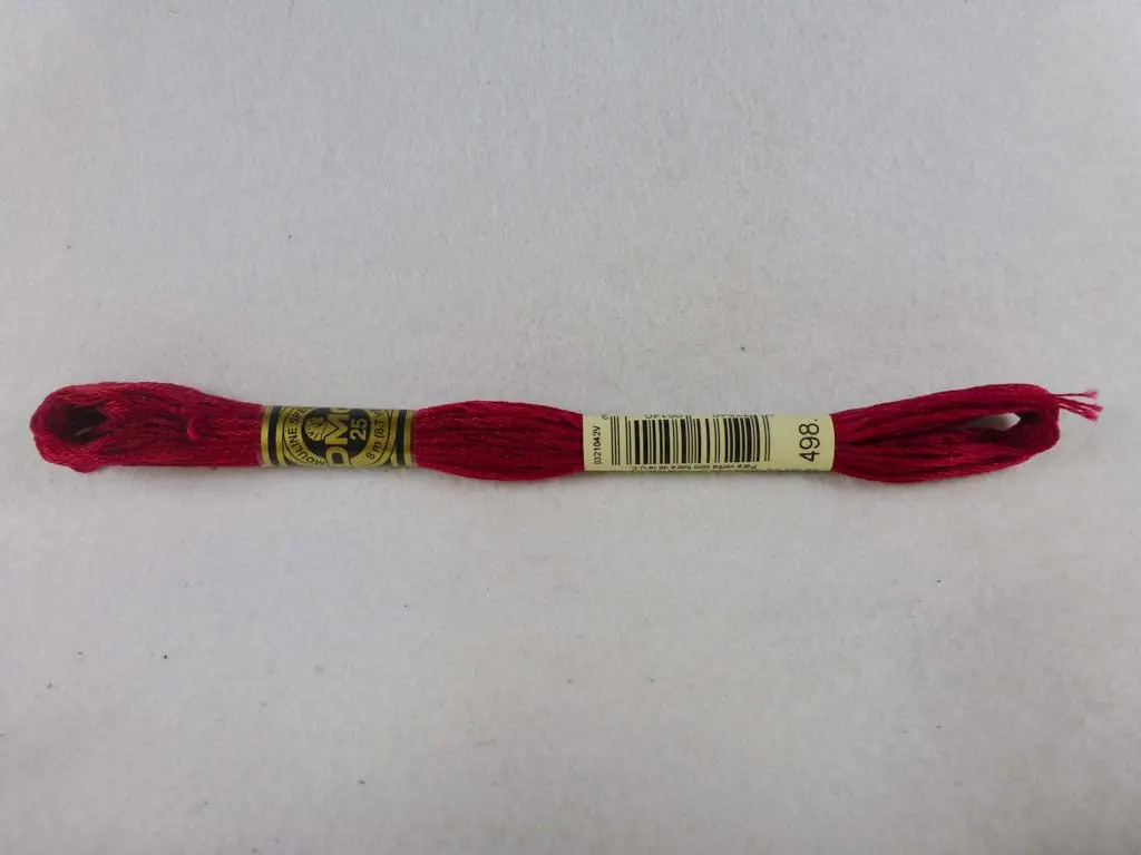 Dmc Floss 498 Dark Red 1