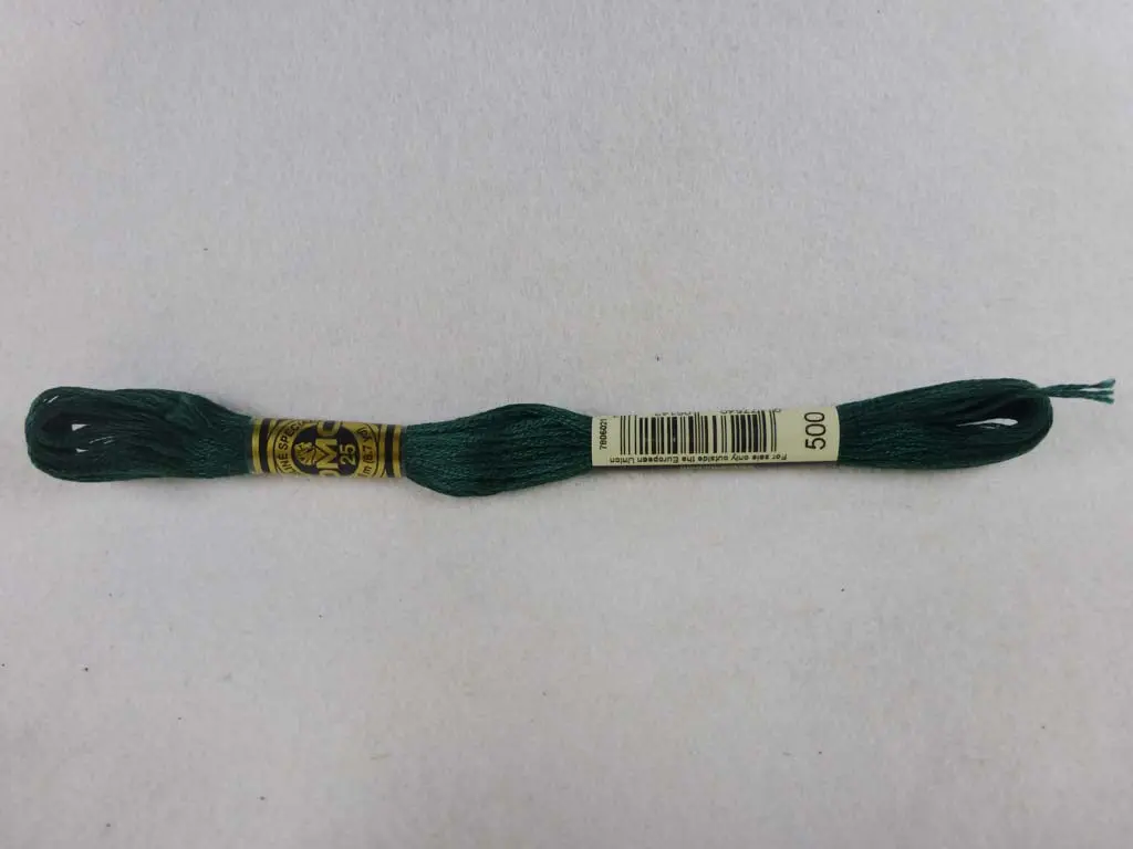 Dmc Floss 500 Very Dark Blue Green 1