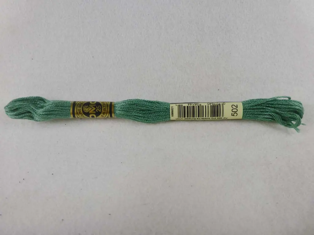 Dmc Floss 502 Blue Green 1