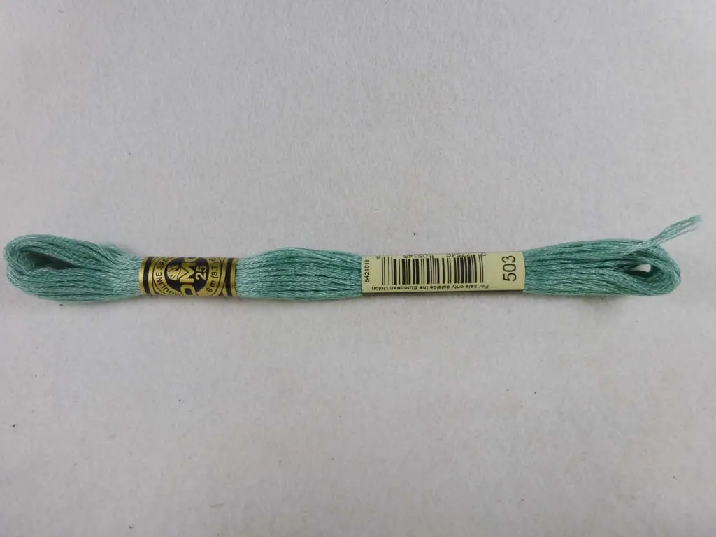 Dmc Floss 503 Medium Blue Green 1