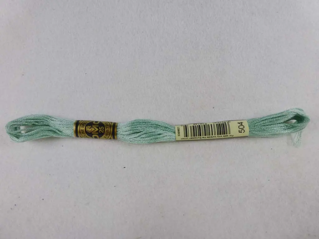 Dmc Floss 504 Very Light Blue Green 1