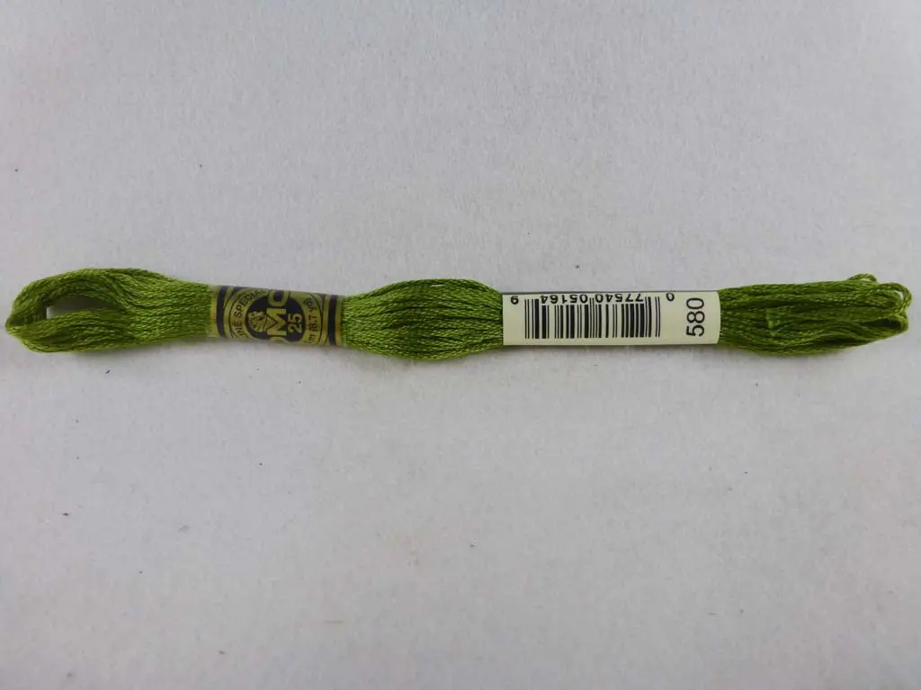 Dmc Floss 580 Dark Moss Green 1