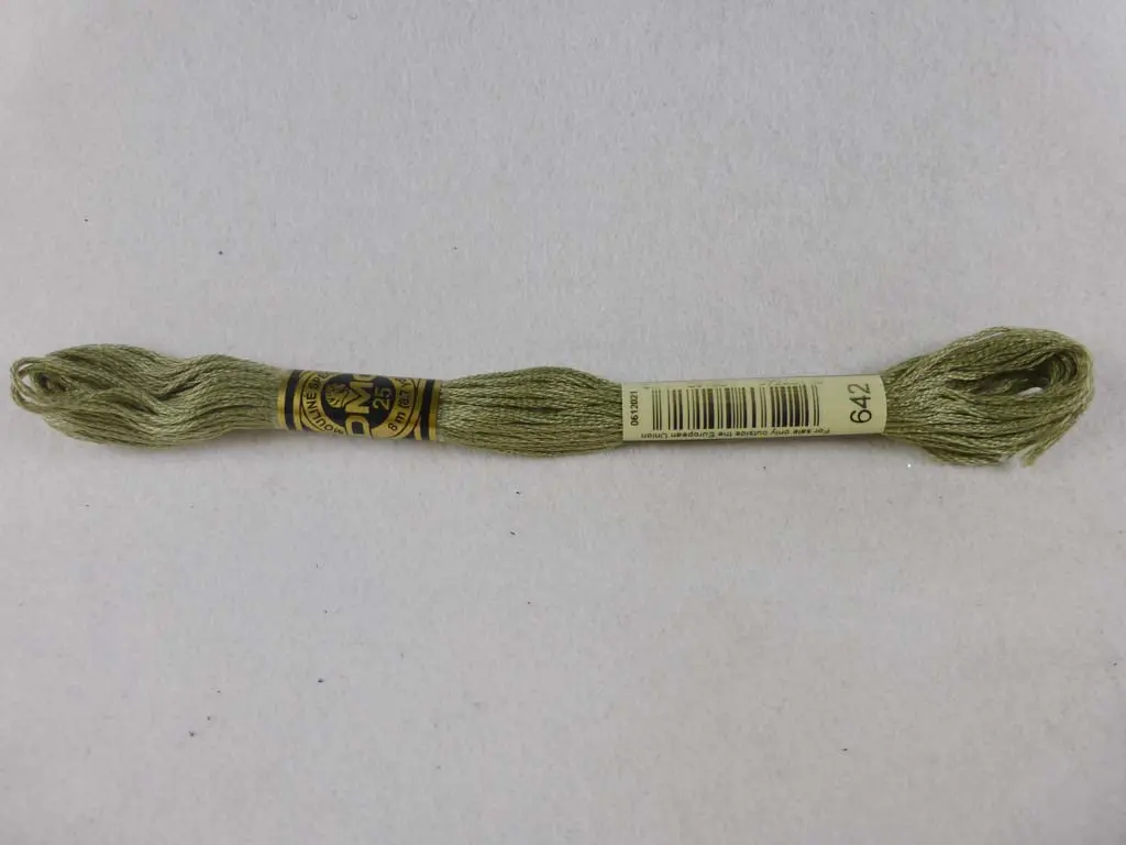 Dmc Floss 642 Dark Beige Gray 1