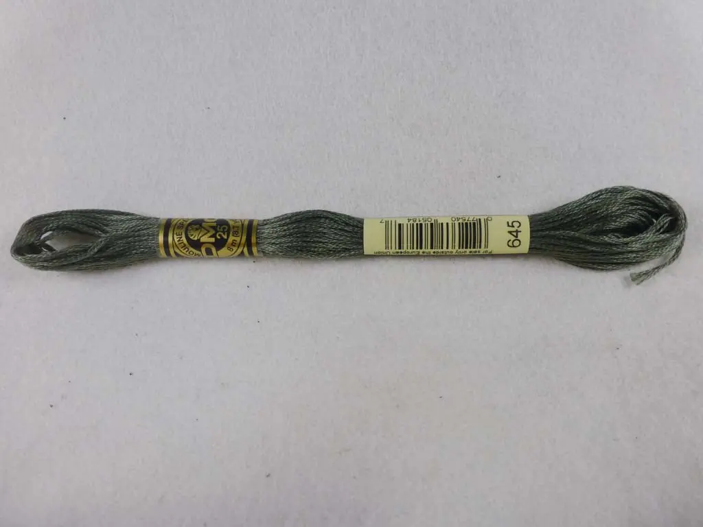 Dmc Floss 645 Very Dark Beaver Gray 1