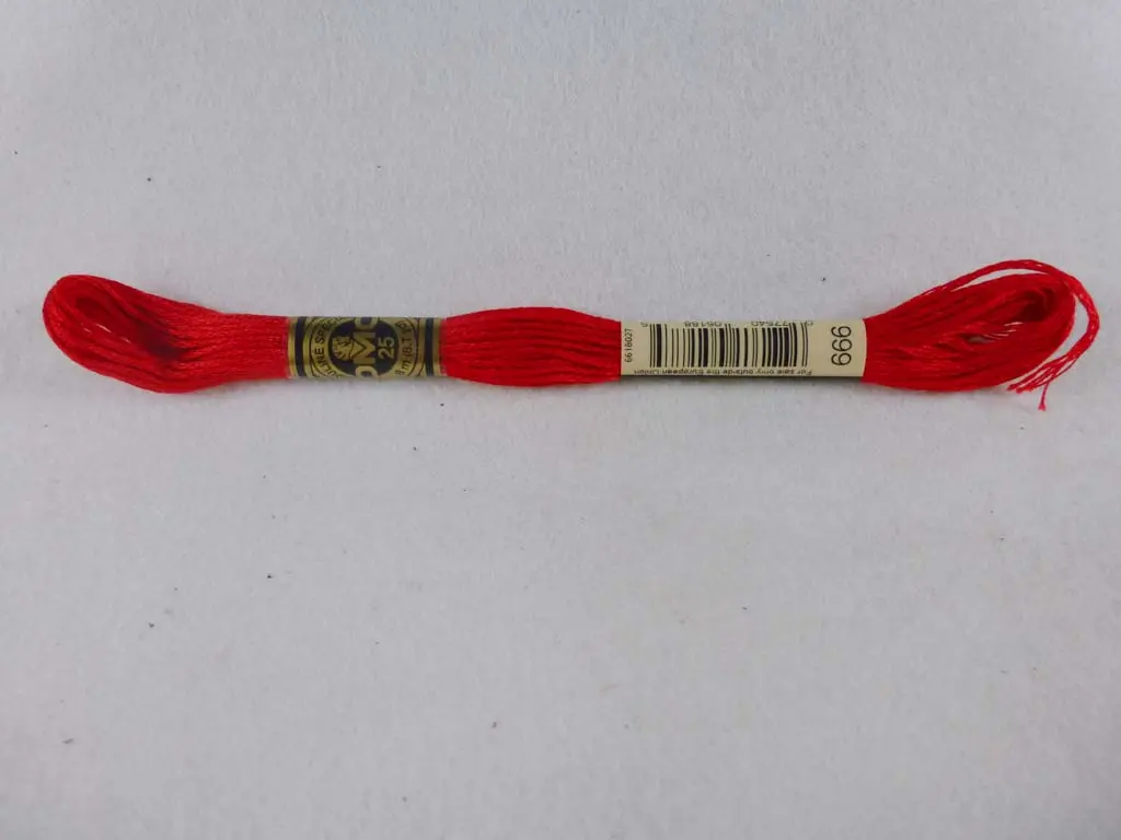 Dmc Floss 666 Bright Red 1