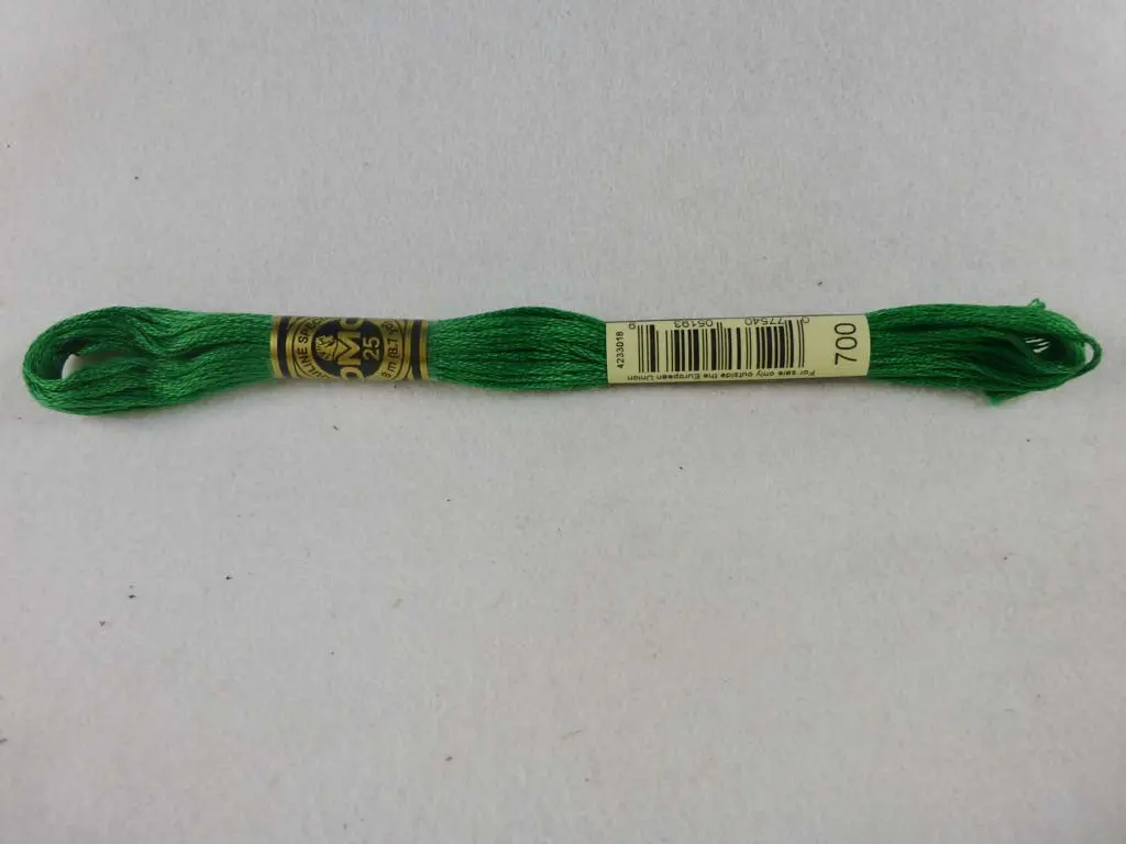 Dmc Floss 700 Bright Green 1