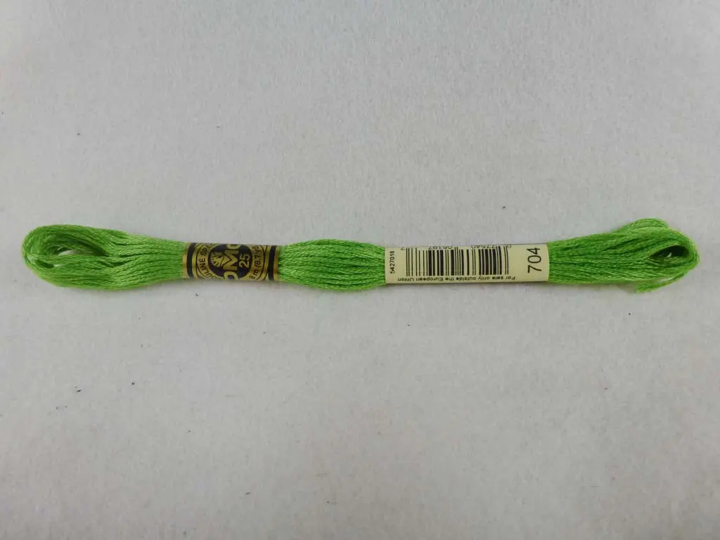 Dmc Floss 704 Bright Chartreuse 1