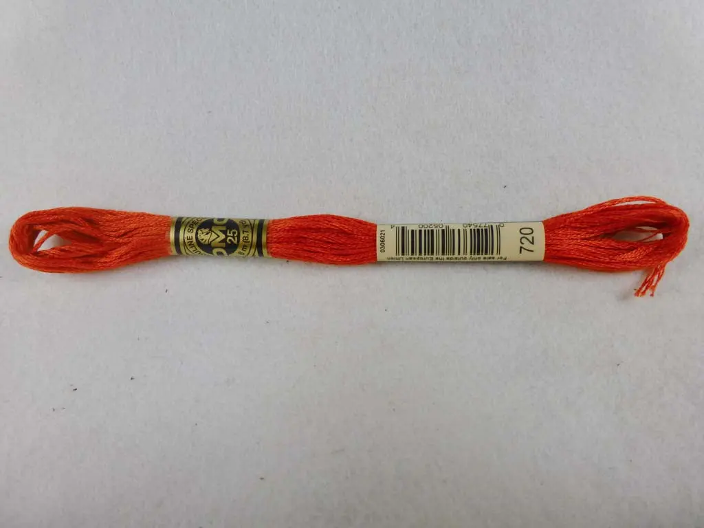 Dmc Floss 720 Dark Orange Spice 1