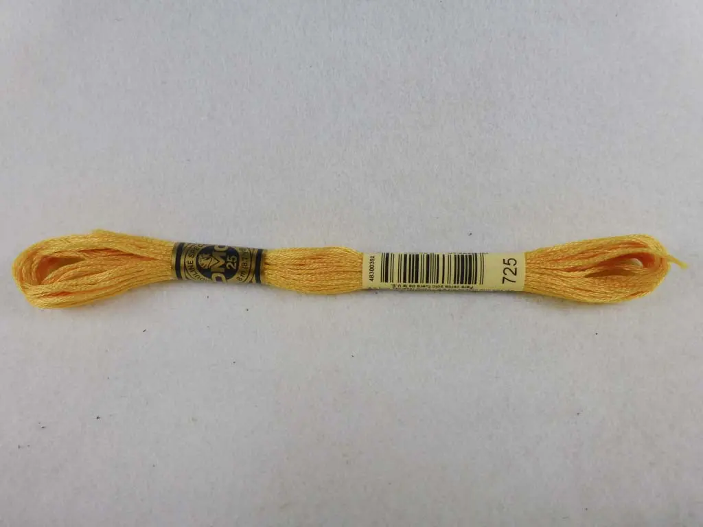 Dmc Floss 725 Medium Light Topaz 1