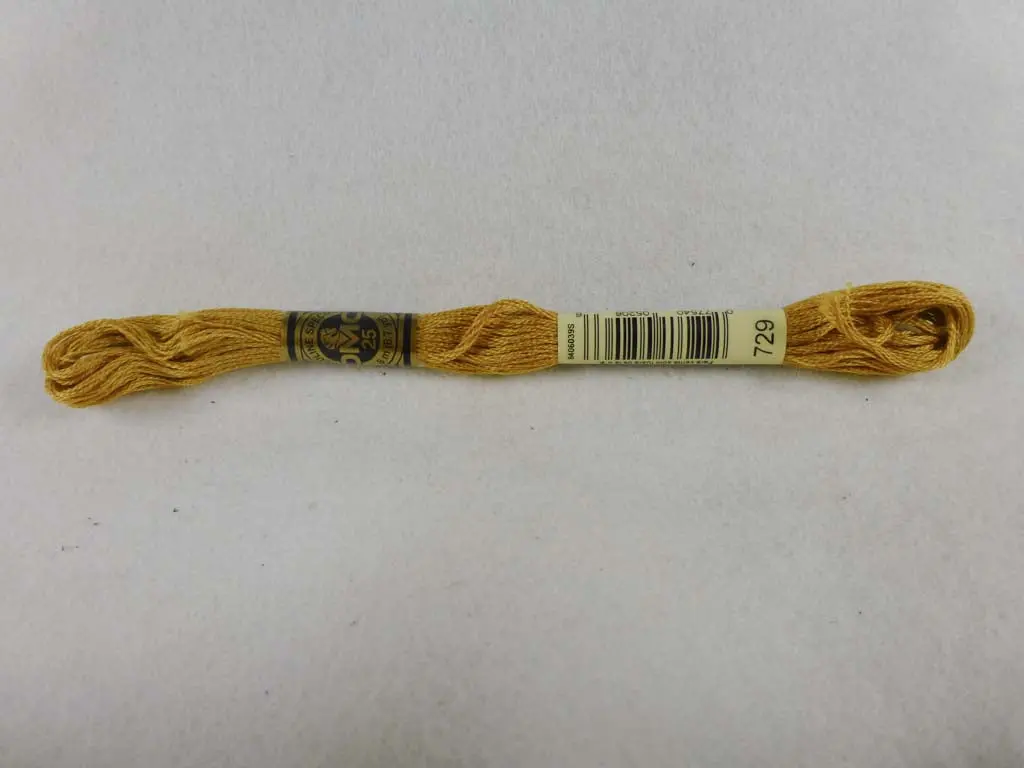 Dmc Floss 729 Medium Old Gold 1