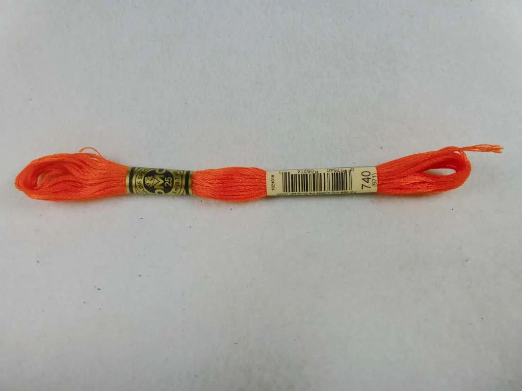 Dmc Floss 740 Tangerine 1