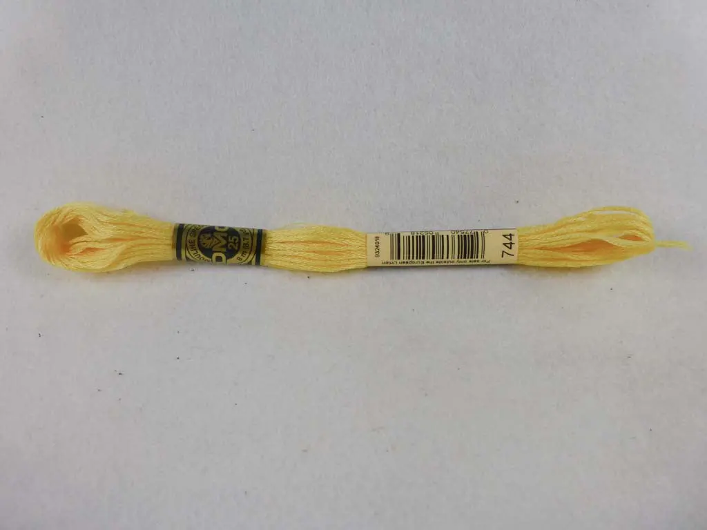 Dmc Floss 744 Pale Yellow 1