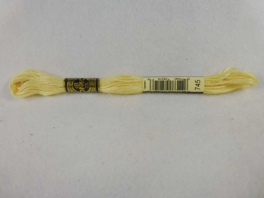 Dmc Floss 745 Light Pale Yellow 1