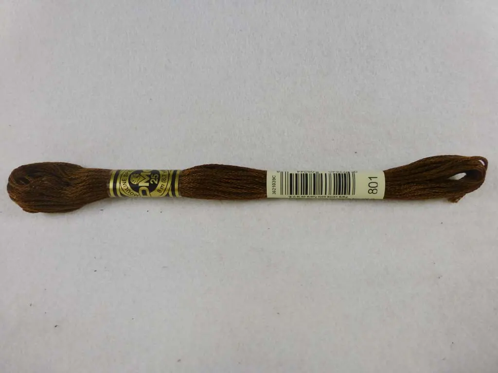 Dmc Floss 801 Dark Coffee Brown 1