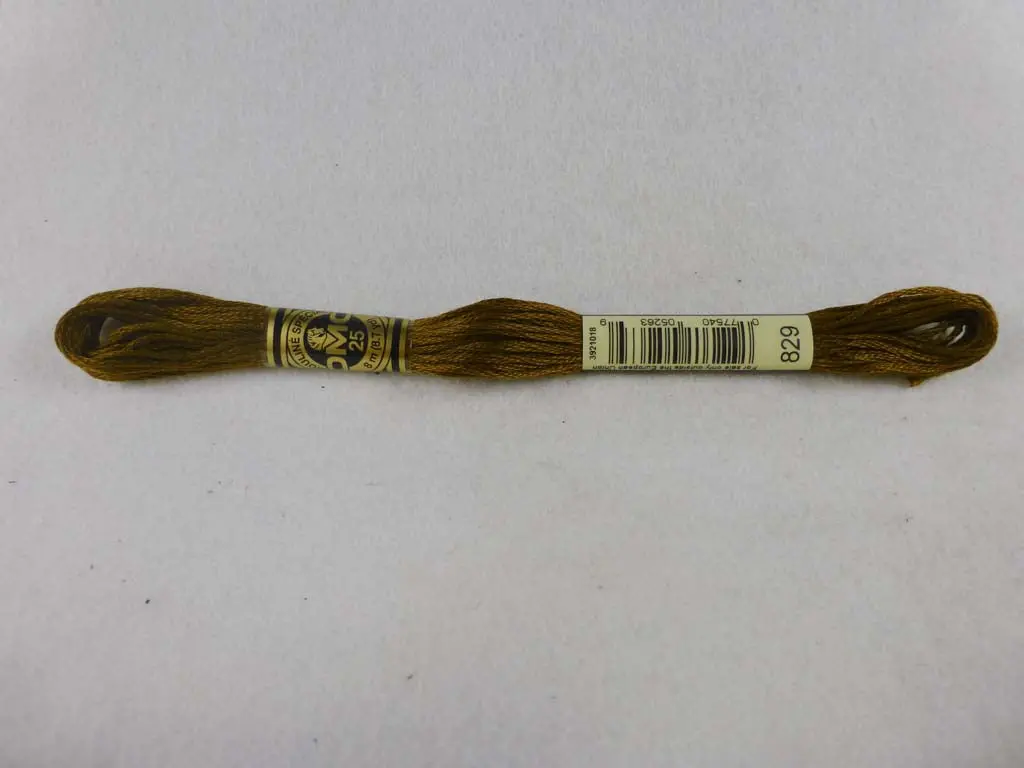 Dmc Floss 829 Very Dark Golden Olive 1