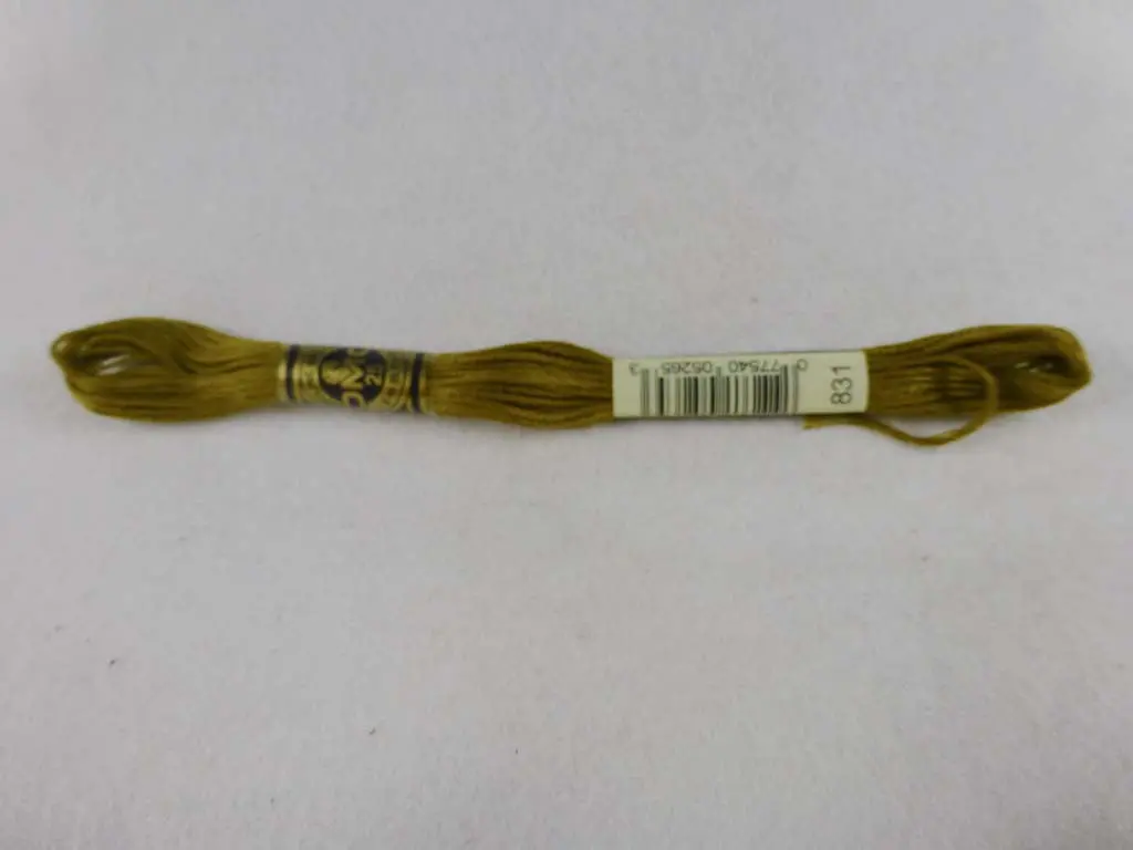 Dmc Floss 831 Medium Golden Olive 1