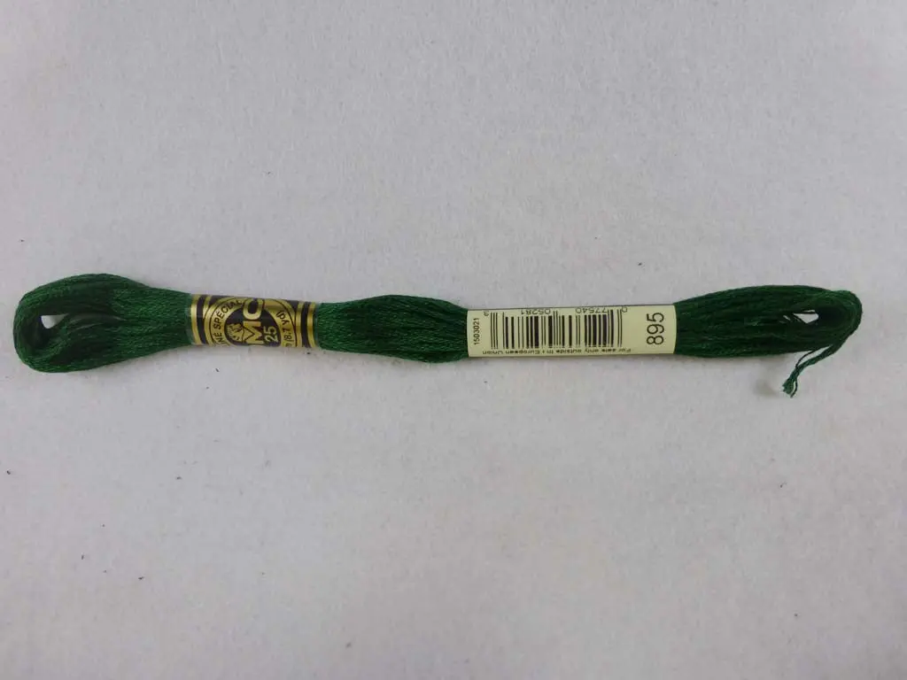 Dmc Floss 895 Very Dark Hunter Green 1