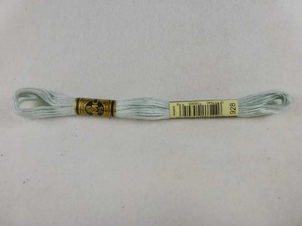 Dmc Floss 928 Very Light Gray Green 1