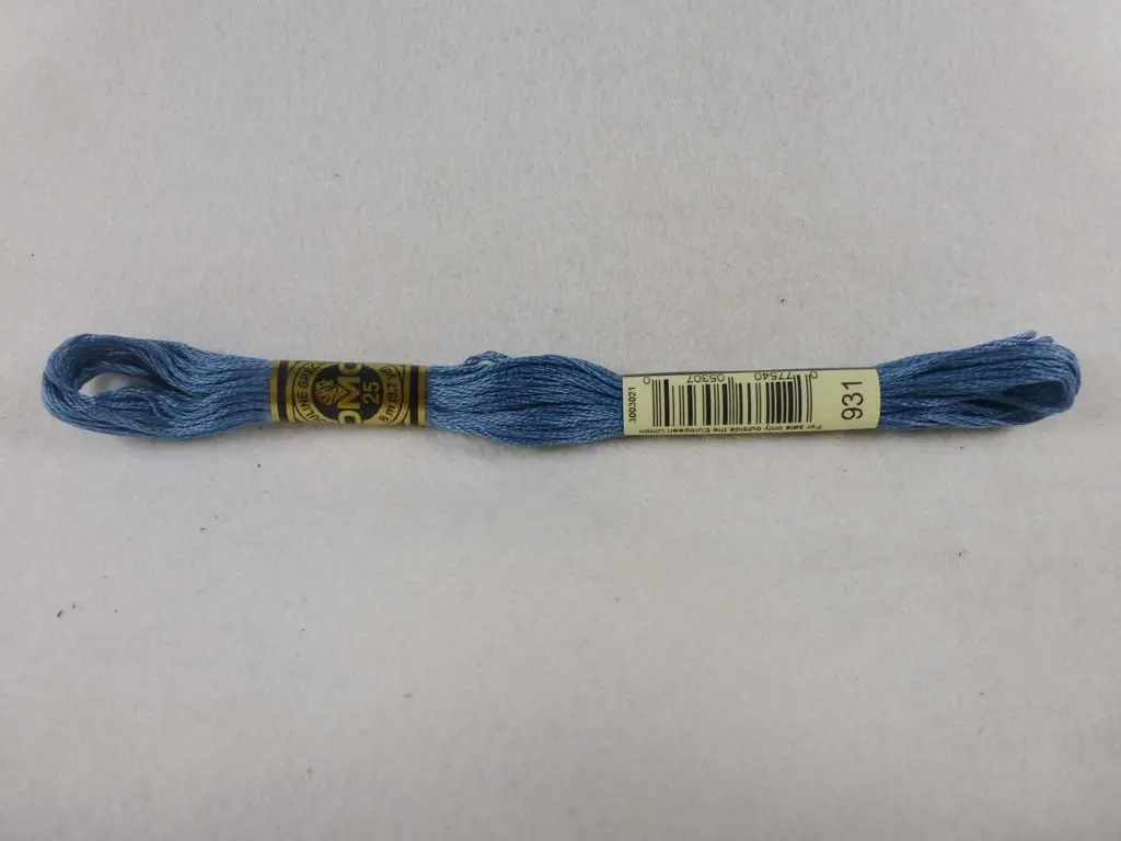 Dmc Floss 931 Medium Antique Blue 1
