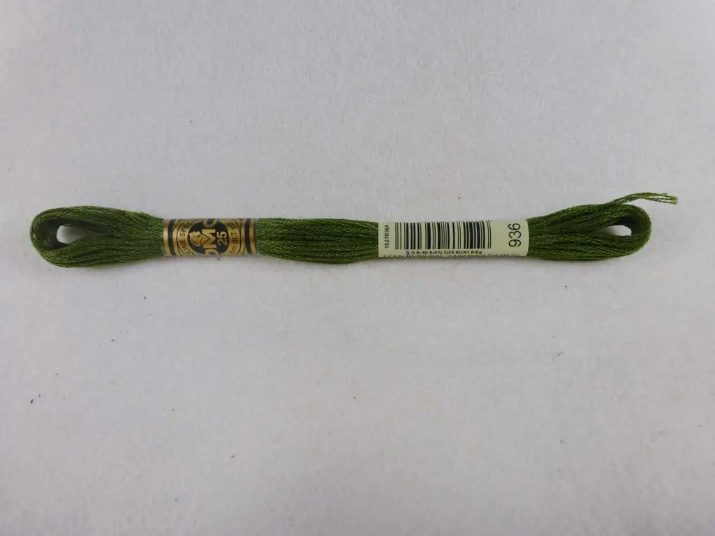 Dmc Floss 936 Very Dark Avocado Green 1