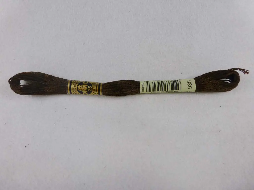 Dmc Floss 938 Ultra Dark Coffee Brown 1