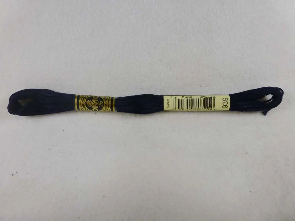Dmc Floss 939 Very Dark Navy Blue 1