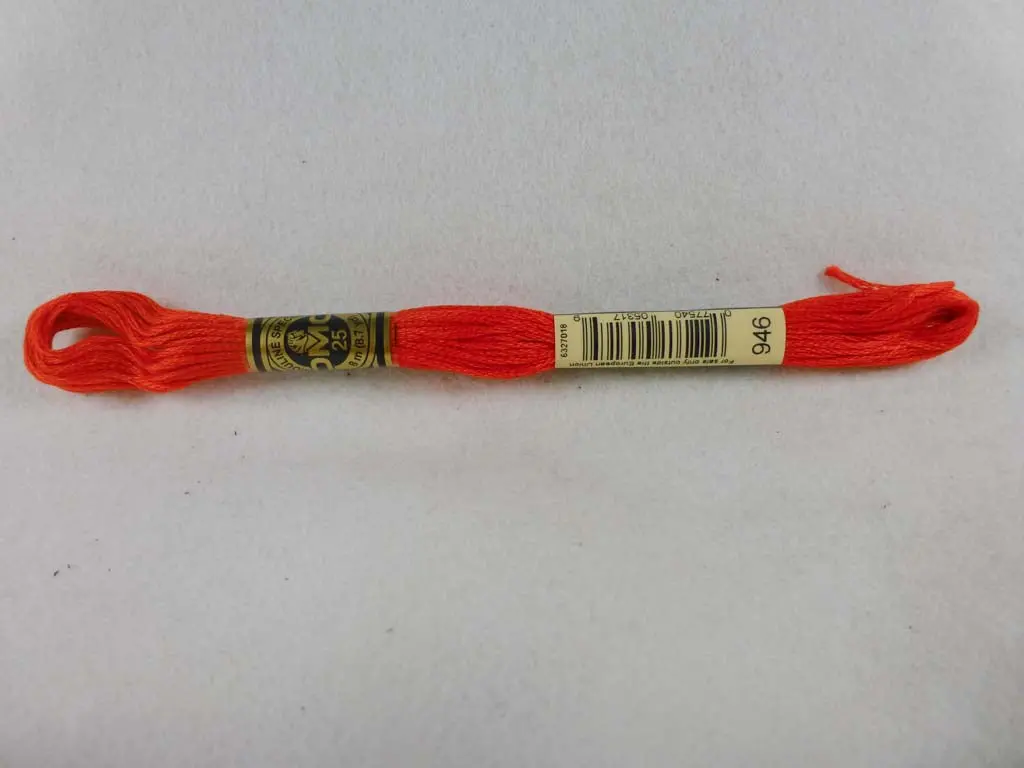 Dmc Floss 946 Medium Burnt Orange 1