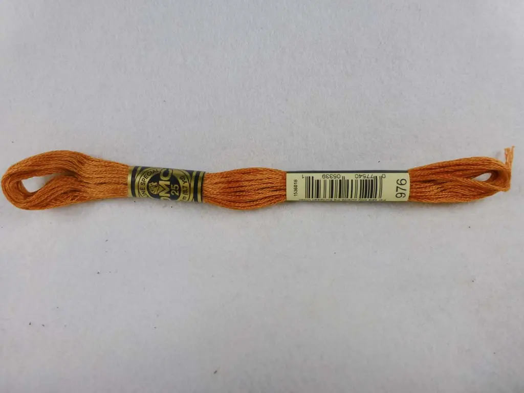 Dmc Floss 976 Medium Golden Brown 1