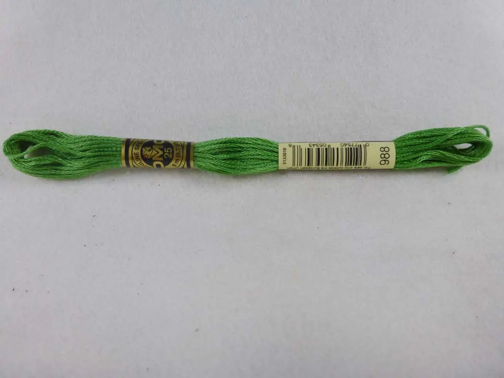 Dmc Floss 988 Medium Forest Green 1
