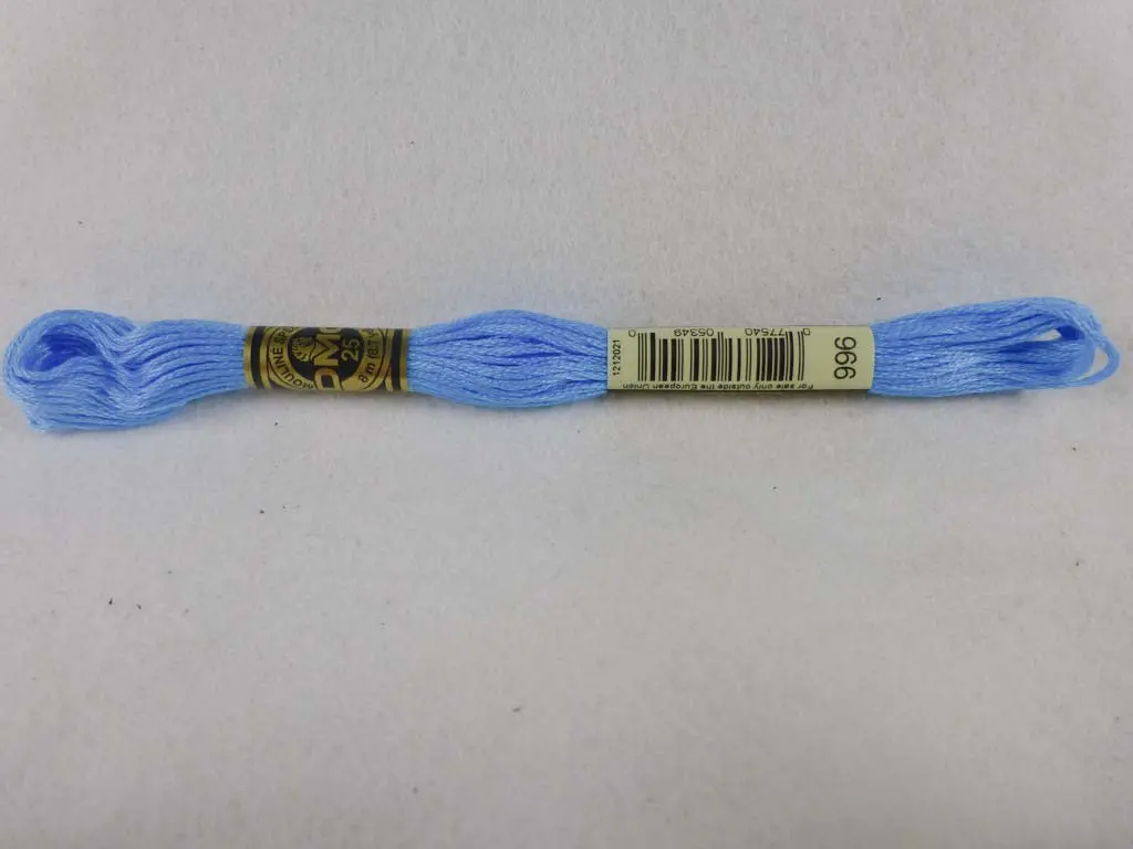 Dmc Floss 996 Medium Electric Blue 1