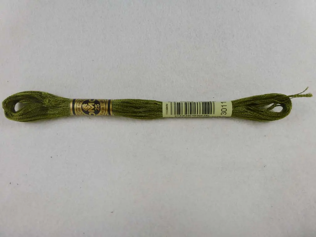 Dmc Floss 3011 Dark Khaki Green 1