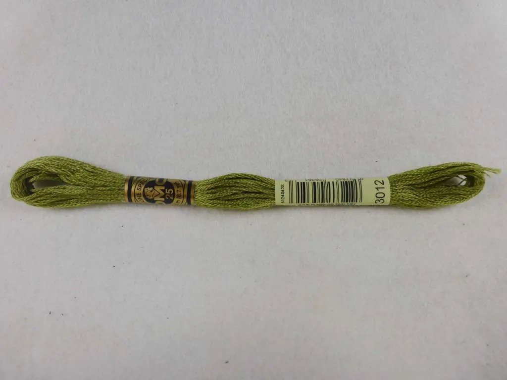 Dmc Floss 3012 Medium Khaki Green 1