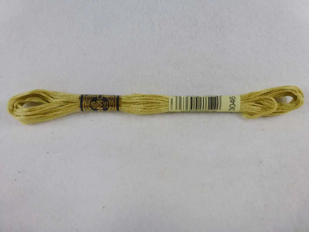 Dmc Floss 3046 Medium Yellow Beige 1