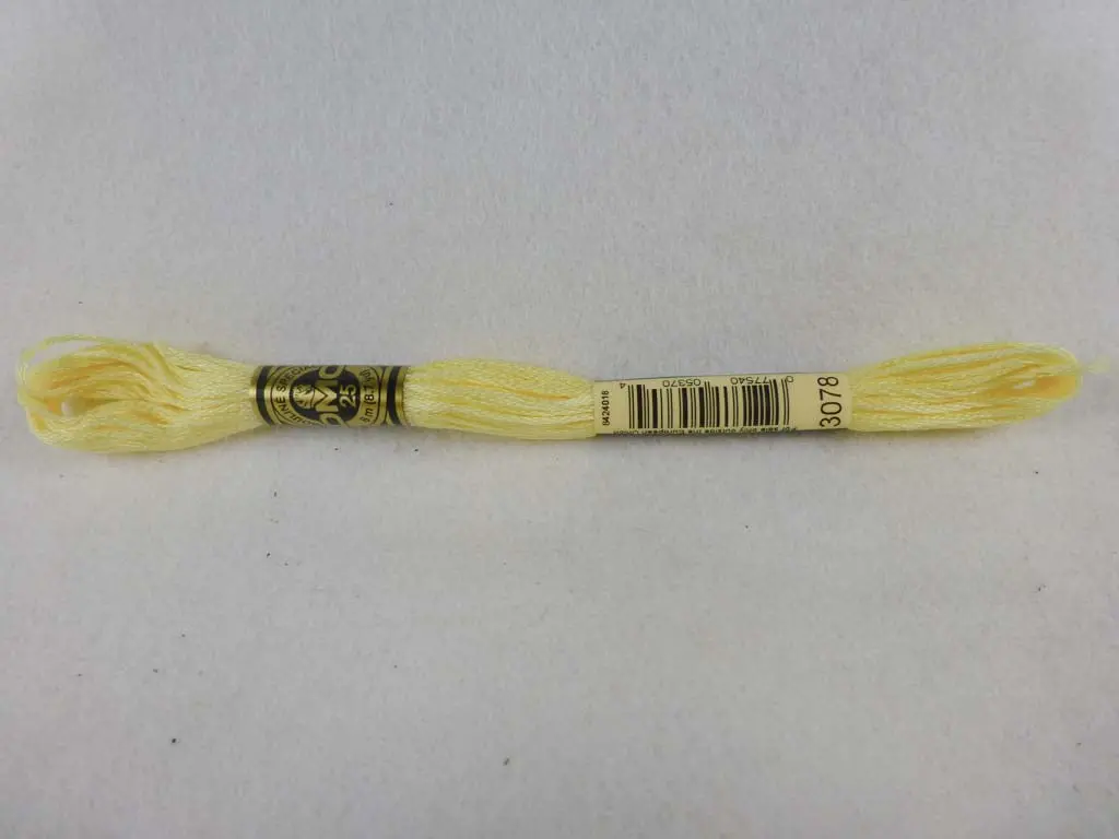 Dmc Floss 3078 Very Light Golden Yellow 1