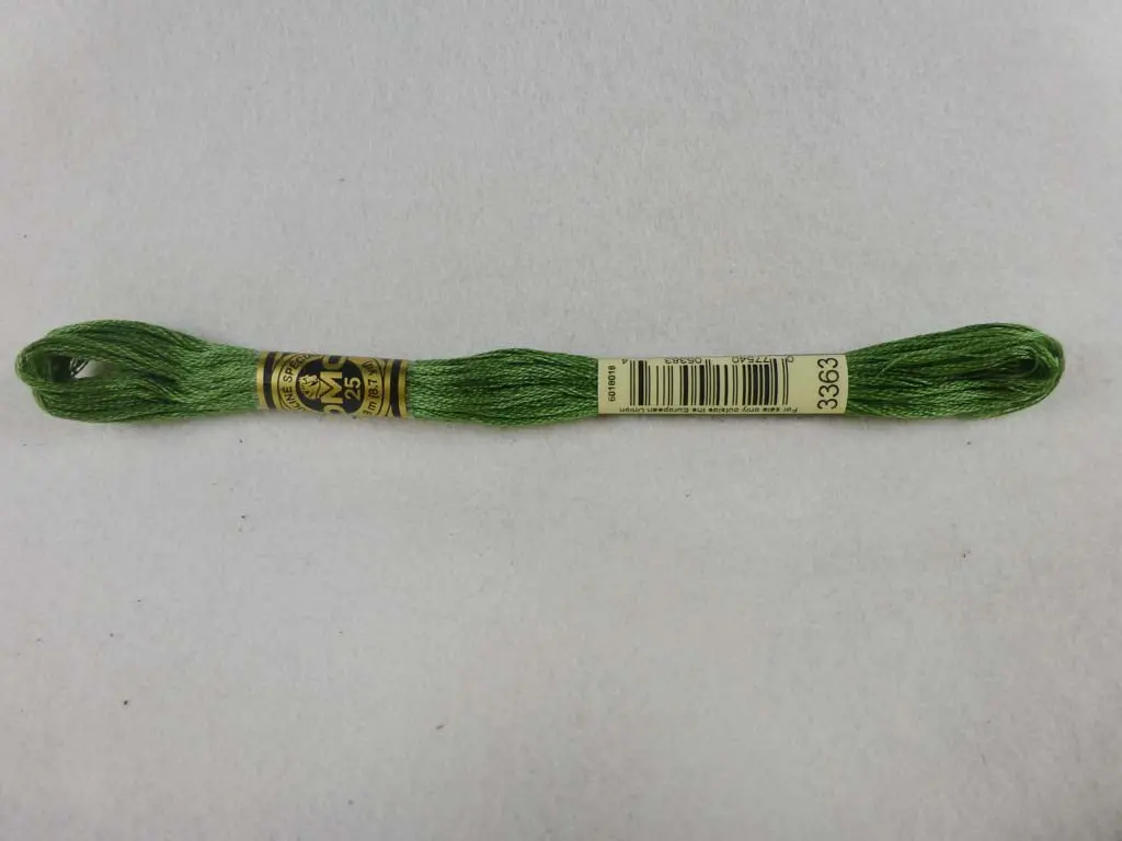 Dmc Floss 3363 Medium Pine Green 1