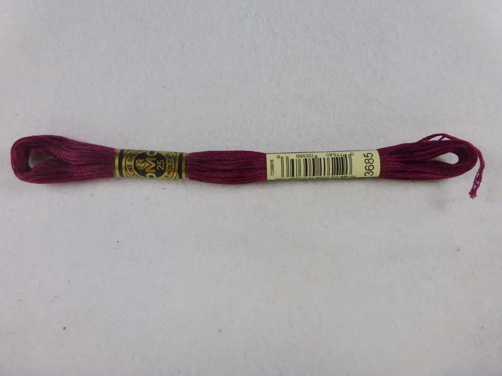 Dmc Floss 3685 Very Dark Mauve 1