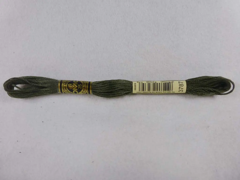 Dmc Floss 3787 Dark Brown Gray 1