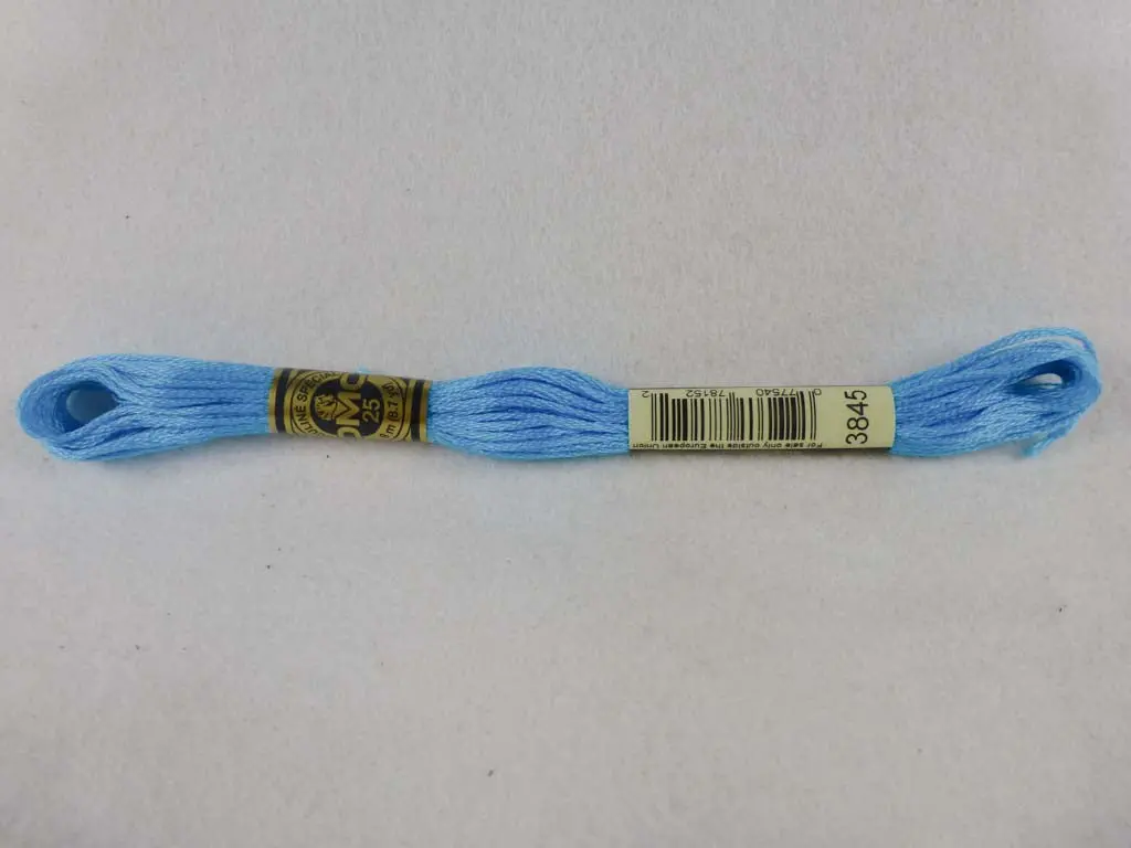 Dmc Floss 3845 Medium Bright Turquoise 1