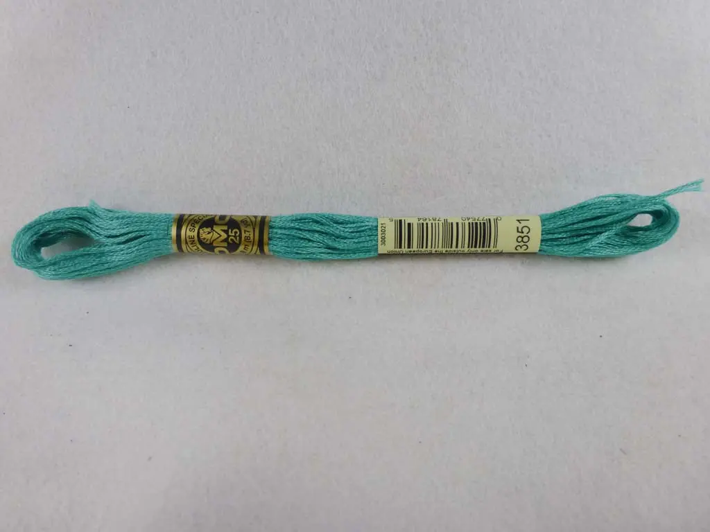 Dmc Floss 3851 Light Bright Green 1