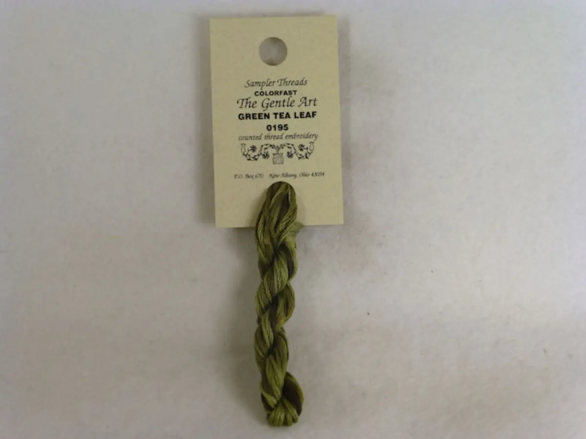 Sampler Threads 0195 Green Tea Leaf 1