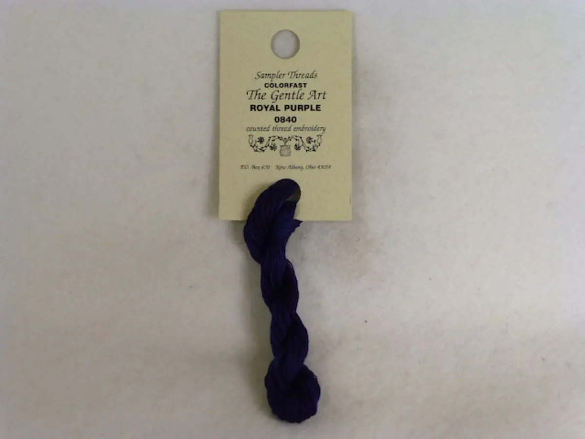 Sampler Threads 0840 Royal Purple 1