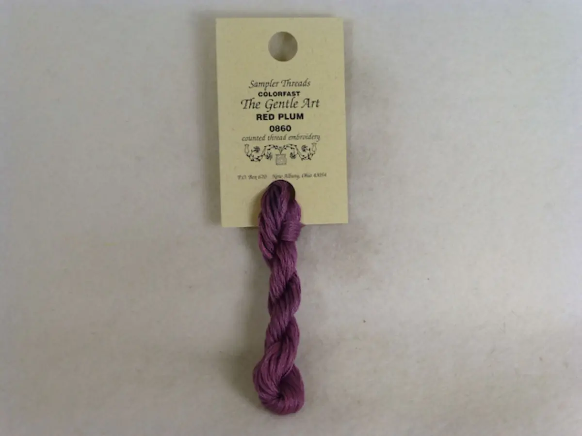 Sampler Threads 0860 Red Plum 1