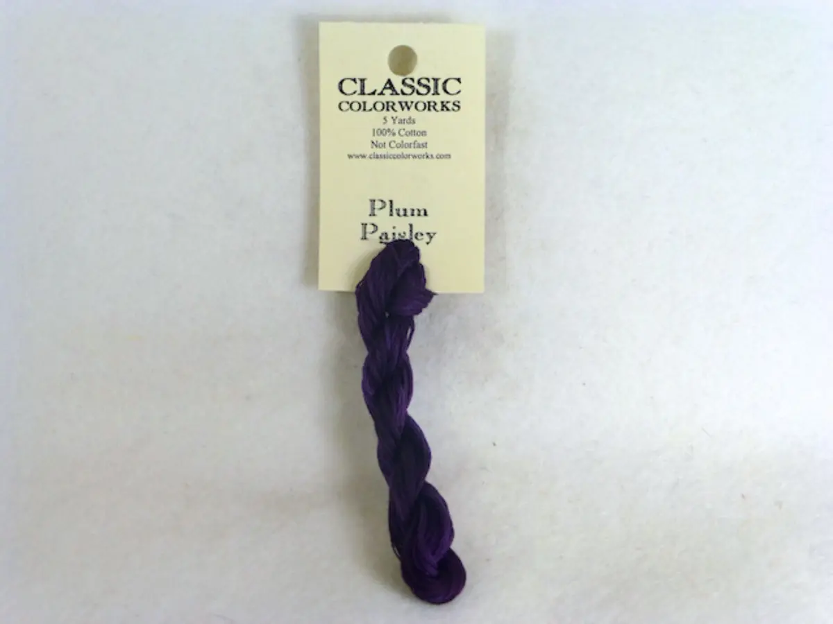 Classic Colorworks 149 Plum Paisley 1