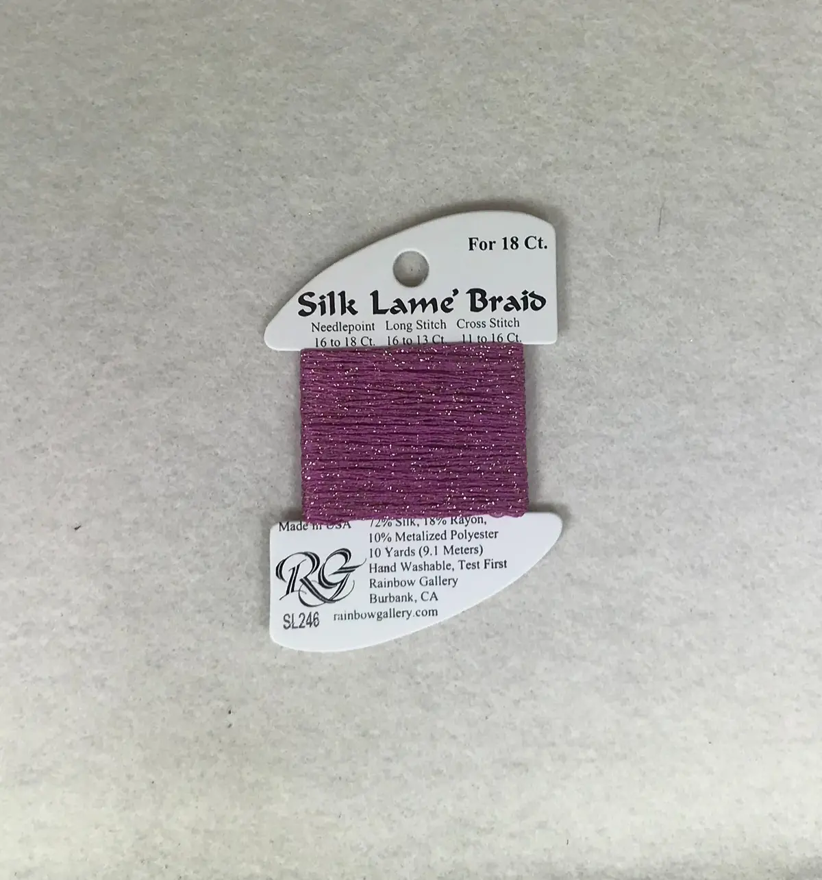 Silk Lame Braid Sl246 Vintage Wine 1